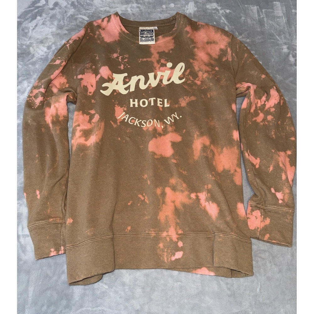 Anvil Hotel Sweatshirt x Jungmaven Size XL‎ Tahoe Organic Cotton Hemp Tie Dye